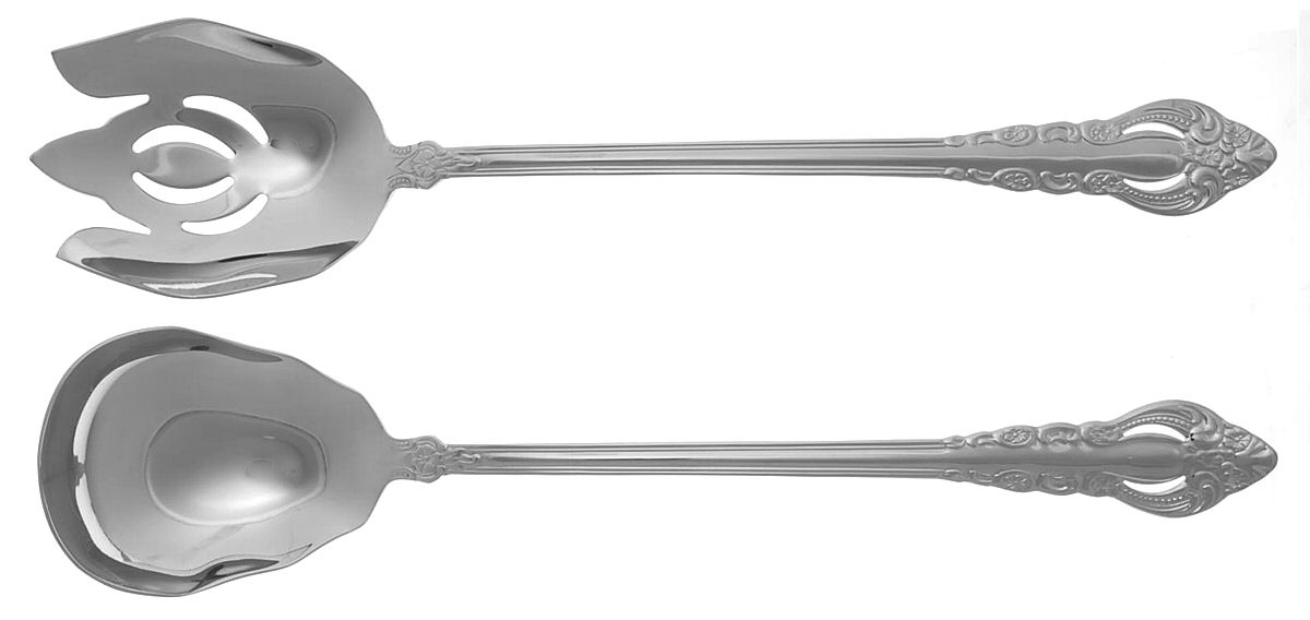 Majesty (Stainless) Solid Oversized Serving Salad Set by Reed & Barton-1