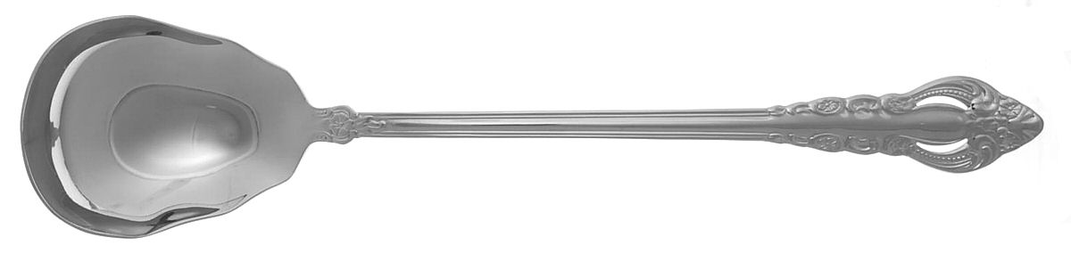 Majesty (Stainless) Oversize Solid Salad Serving Spoon by Reed & Barton-1