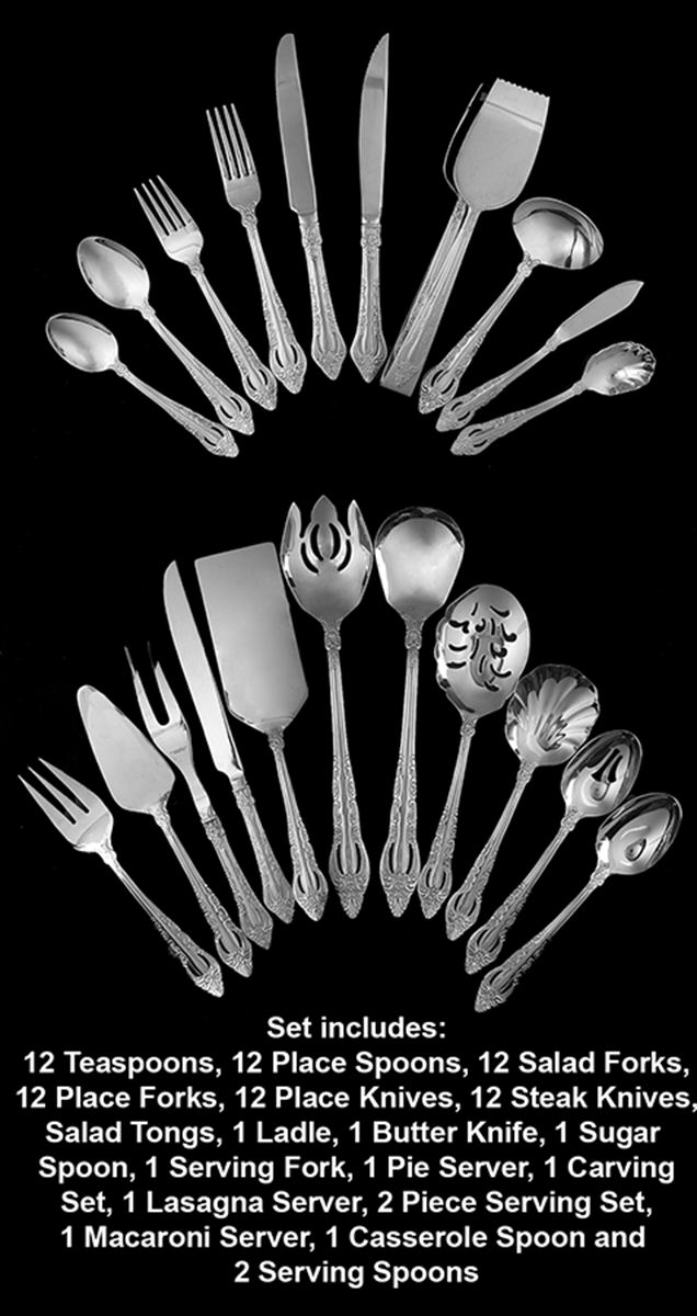 Majesty (Stainless) 87 Piece Set by Reed & Barton-1