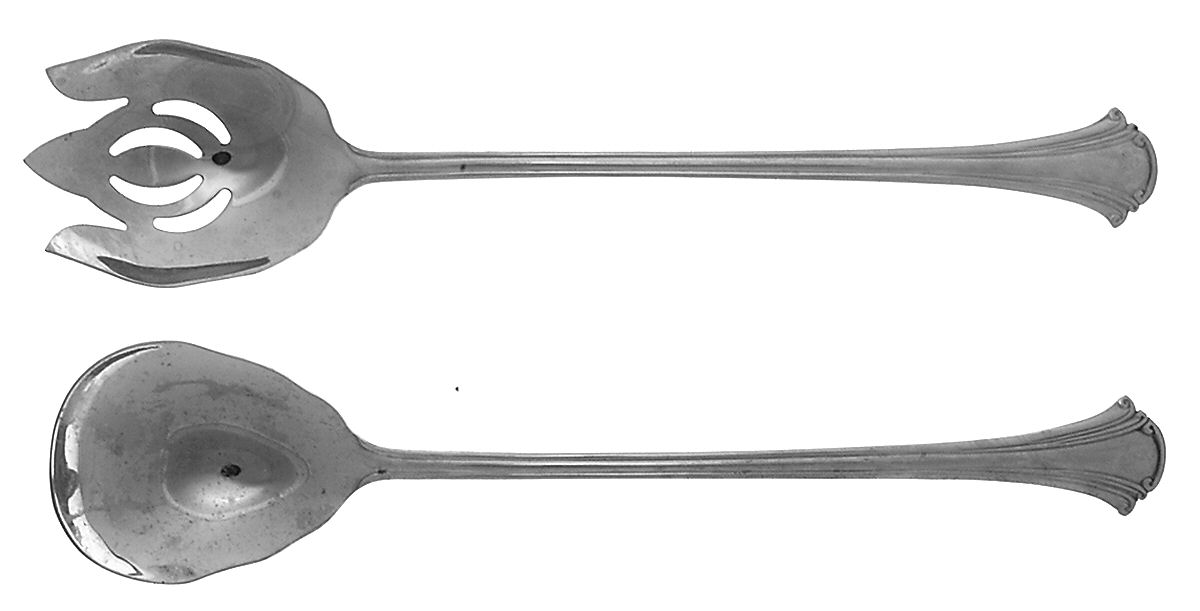 Cortland (Stainless) Solid Oversized Serving Salad Set by Reed & Barton-1