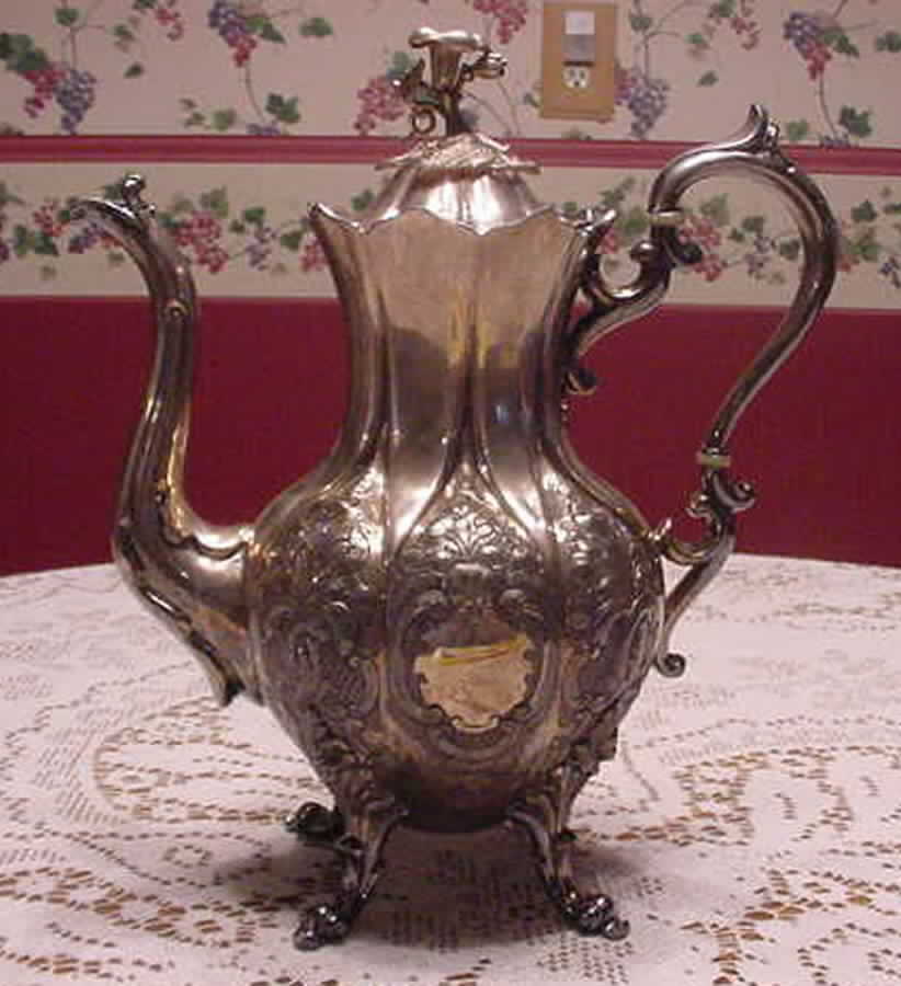 1780 (Silverplate, Hollowware) Silverplate Coffee Pot by Reed & Barton-1