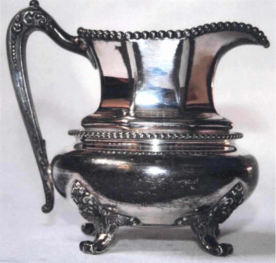 3600-Beaded (Silverplate, Hollowware) Creamer by Reed & Barton-1