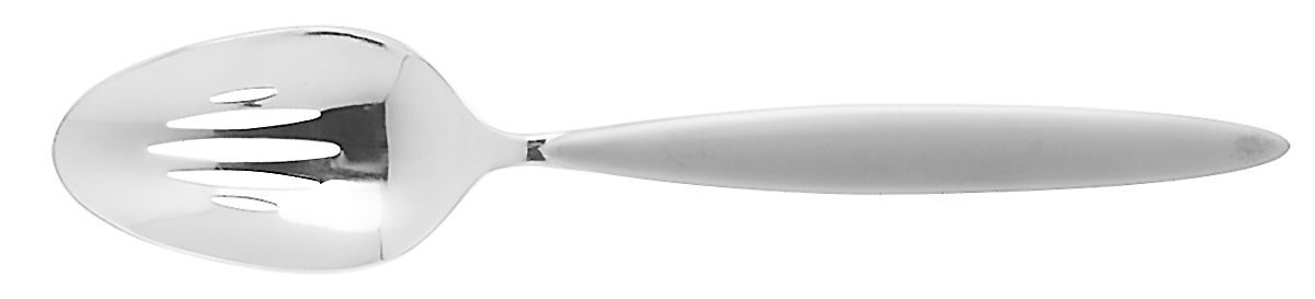 Cafe Matte (Stainless) Pierced Tablespoon (Serving Spoon) by Reed & Barton-1