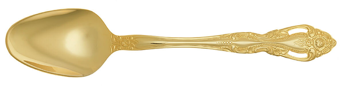 Baroque-Gold (Gold Eletroplate) Place/Oval Soup Spoon by Reed & Barton-1
