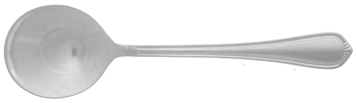Stonegate (Stainless) Round Bowl Soup Spoon (Cream Soup) by RSVP Flatware-1