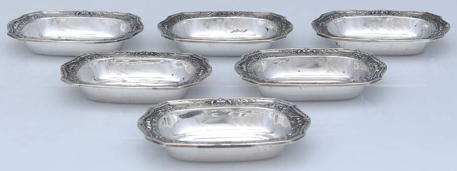 Heritage (Sterling, Hollowware) Sterling Nut (Set of 6) by Reed & Barton-1