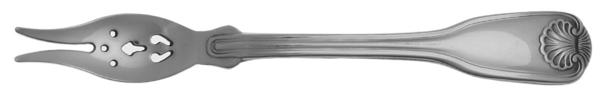 Colonial Shell II (Stainless, 2004) Olive Fork with Short Handle HC by Reed & Barton-1