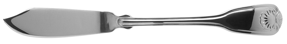 Colonial Shell II (Stainless, 2004) Flat Handle Master Butter Knife by Reed & Barton-1