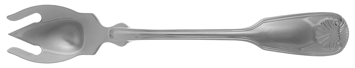 Colonial Shell II (Stainless, 2004) Ice Cream Fork HC by Reed & Barton-1