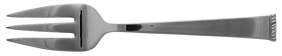 Classic Braid (Stainless) Large Solid Cold Meat Serving Fork by Reed & Barton-1