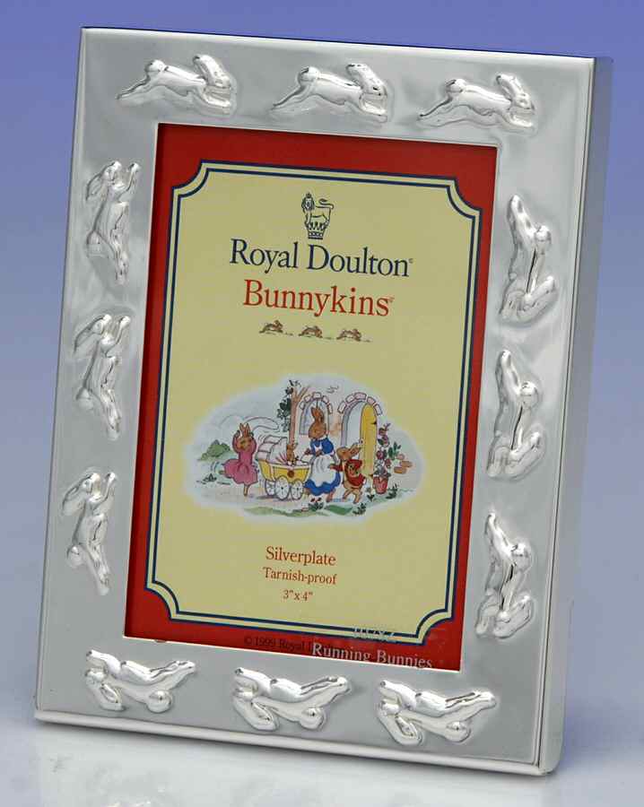 Bunnykins (Silverplate, Hollowware) Frame-Holds 3" X 4" by Reed & Barton-1