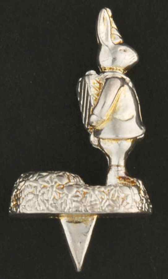 Bunnykins (Silverplate, Hollowware) Birthday Candle Holder by Reed & Barton-1