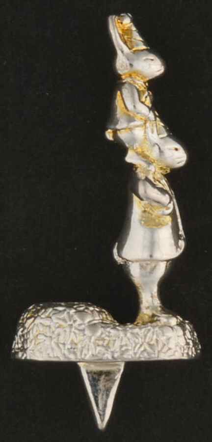Bunnykins (Silverplate, Hollowware) Birthday Candle Holder by Reed & Barton-1