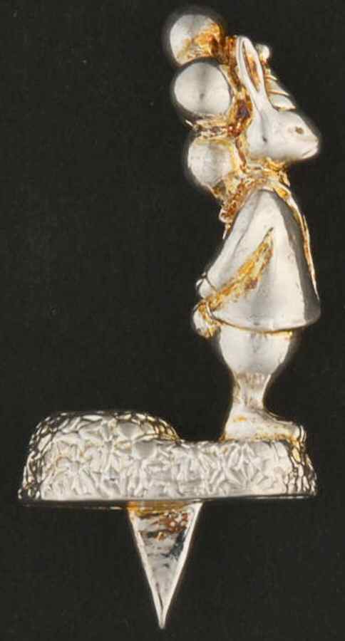 Bunnykins (Silverplate, Hollowware) Birthday Candle Holder by Reed & Barton-1