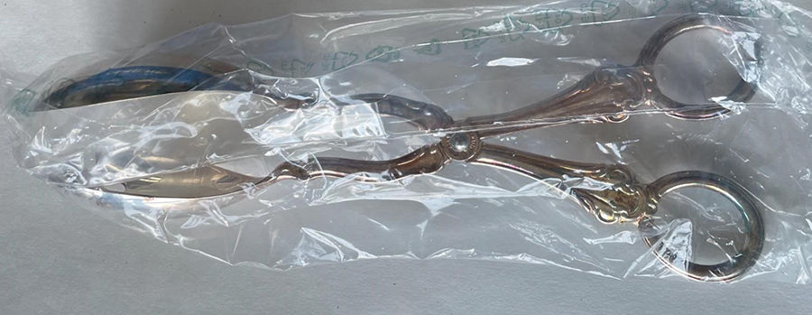 Royal Chippendale (Silverplate) Solid Salad Scissors by Reed & Barton-1