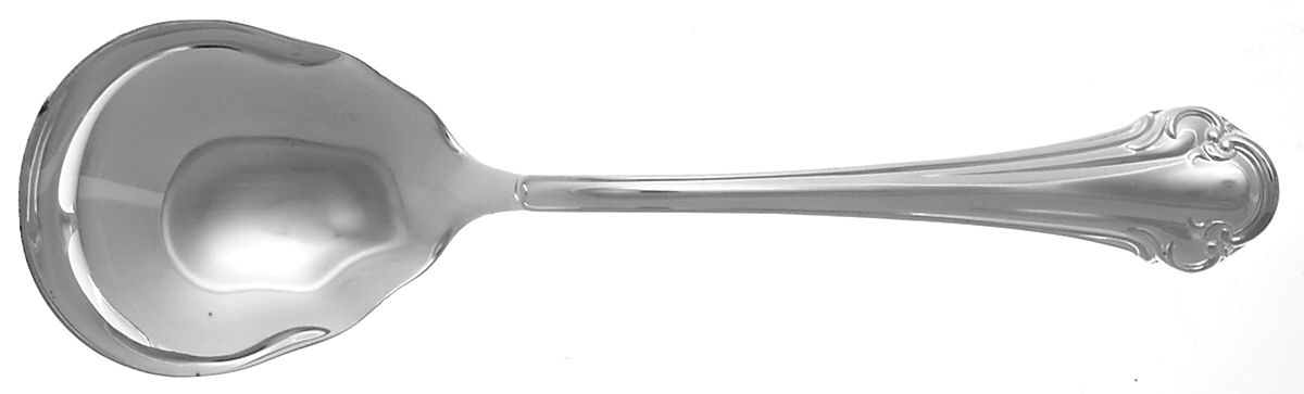 Royal Chippendale (Silverplate) Solid Salad Serving Spoon by Reed & Barton-1