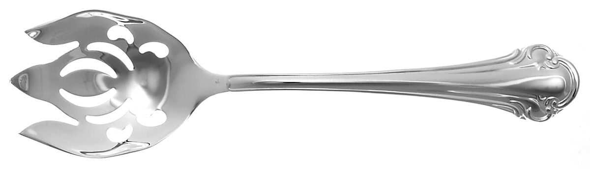 Royal Chippendale (Silverplate) Solid Salad Serving Fork by Reed & Barton-1