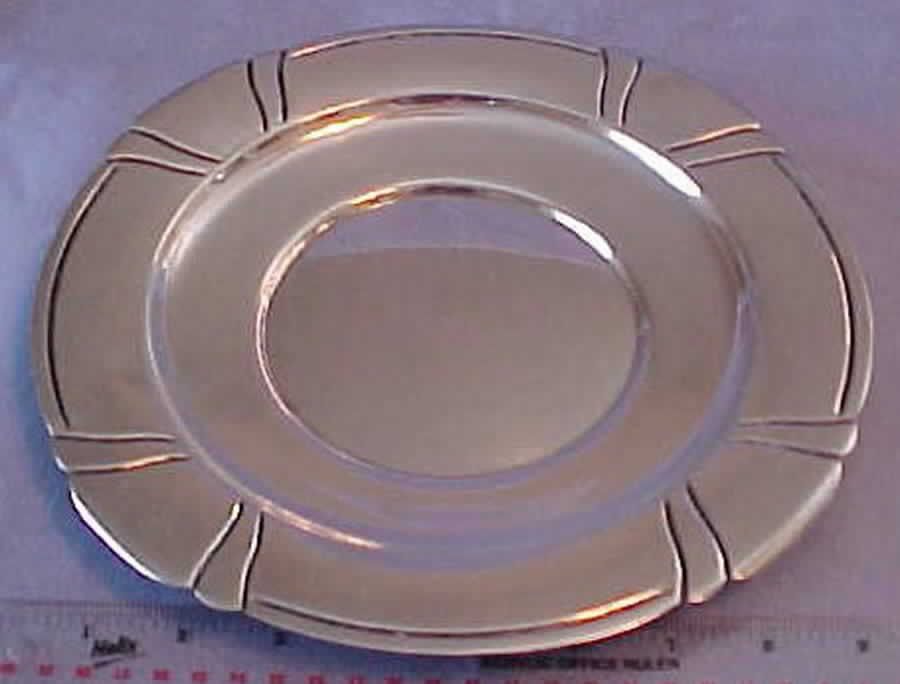 X141 (Sterling, Hollowware) Sterling Sandwich Plate by Reed & Barton-1