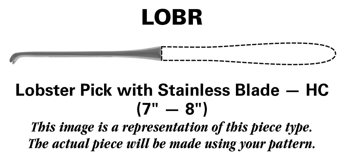 1800 (Stainless) Lobster Pick w/Stainless Blade Hc by Reed & Barton-1