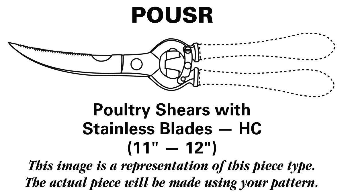 Francis I (Sterling, Eagle-R-Lion, 1907) Poultry Shears with Stainless Blades HC by Reed & Barton-1