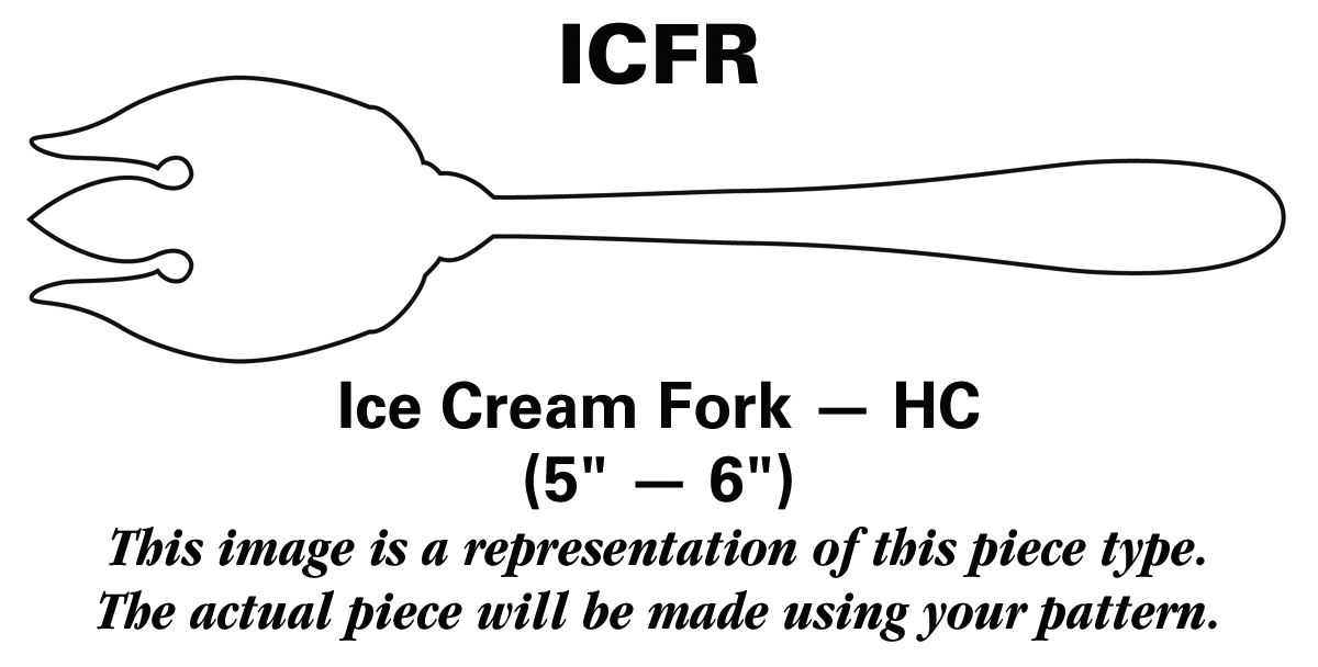 Blue Room (Stainless) Ice Cream Fork HC by Wallace Silver-1