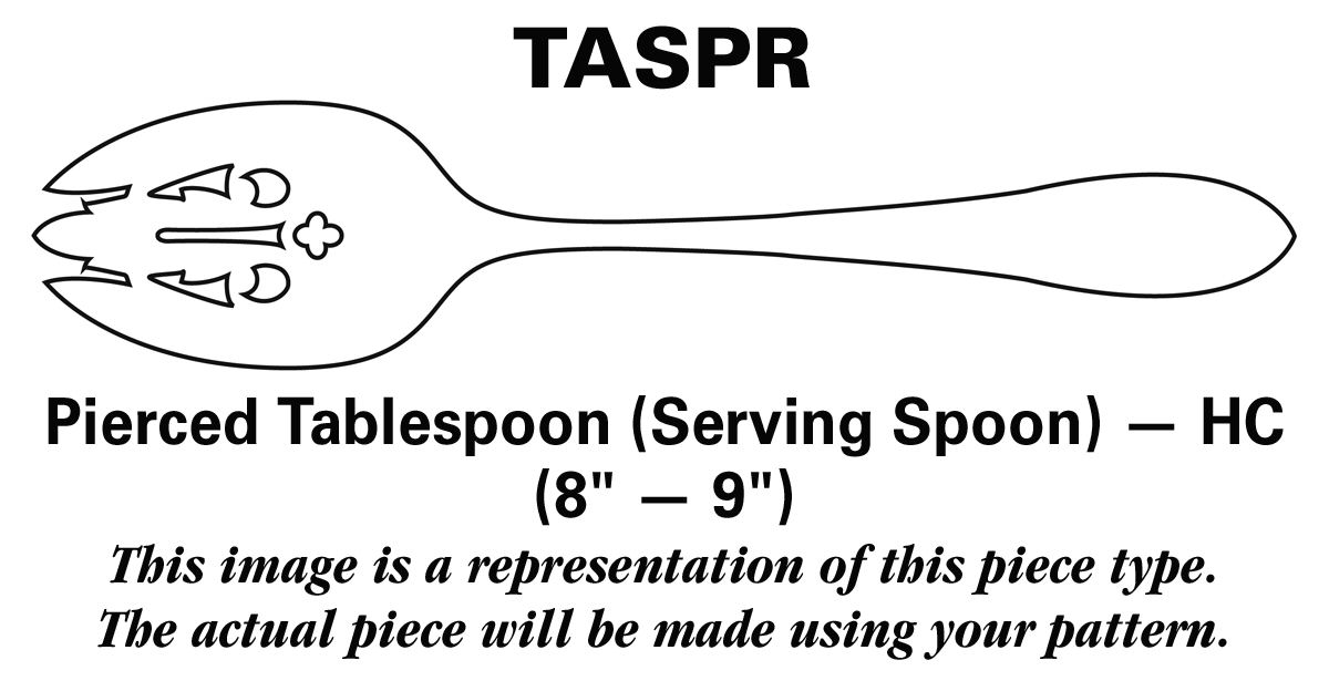 Grande Baroque (Sterling, 1941) Pierced Tablespoon (Serving Spoon) HC by Wallace Silver-1