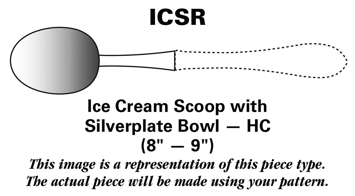 French Regency (Sterling, 1986) Ice Cream Scoop with Silverplate Bowl HC by Wallace Silver-1