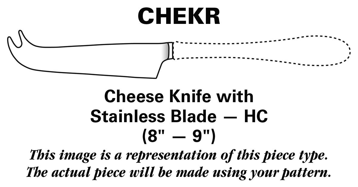 Royal Flute (Stainless) Cheese Knife with Stainless Blade HC by Oneida Silver-1