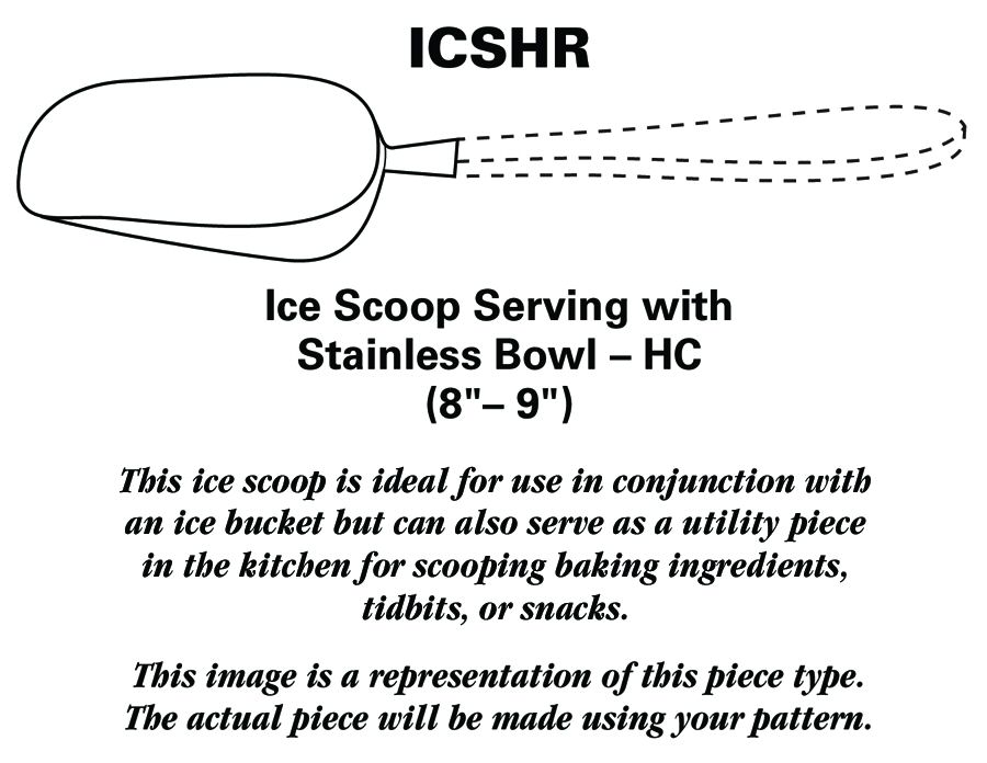 Satinique (Stainless, Community, Newer) Ice Scoop Serving with Stainless Bowl HC by Oneida Silver-1