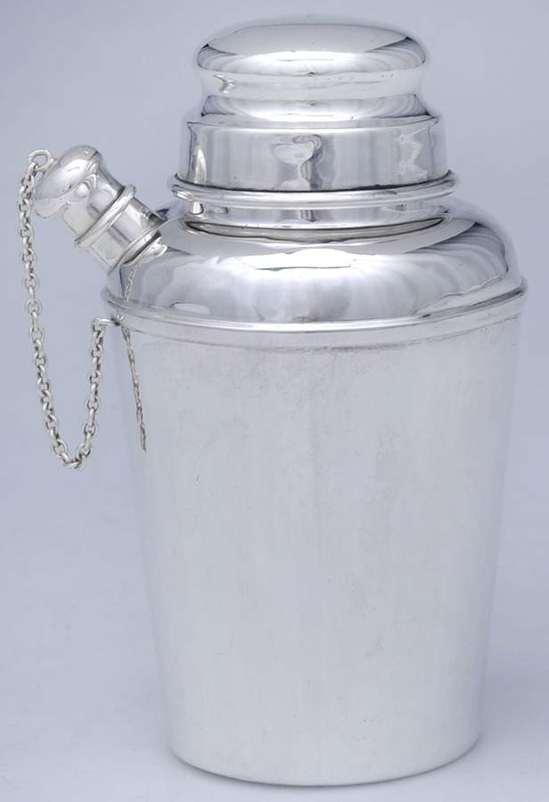 X110 (Sterling, Hollowware) Mini Sterling Cocktail Shaker by Reed & Barton-1