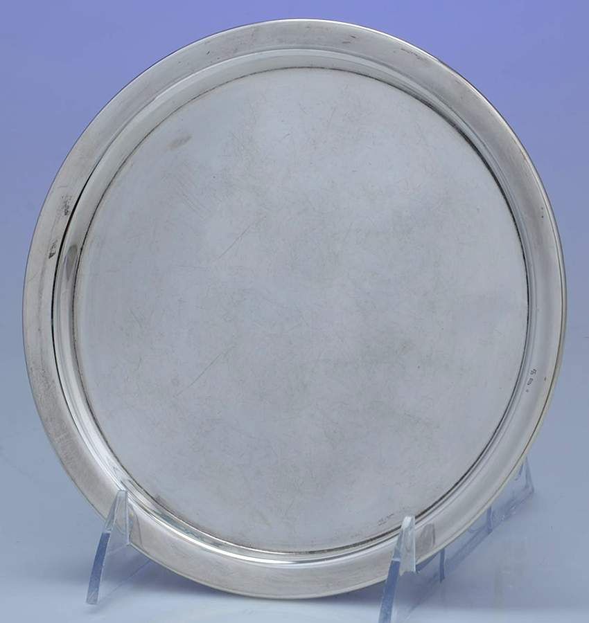 X110 (Sterling, Hollowware) Sterling Cocktail Tray by Reed & Barton-1