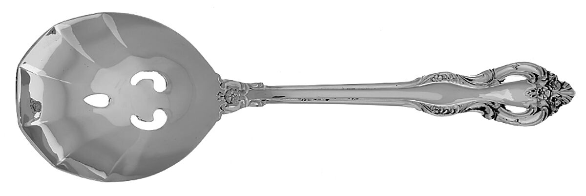 Regence (Stainless) Solid Pierced Casserole Spoon by Retroneu-1