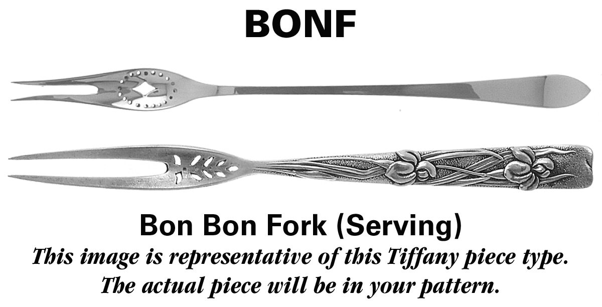 English King (Sterling, 1885, No Monograms) Bon Bon Serving Fork by Tiffany & CO SILVER-1
