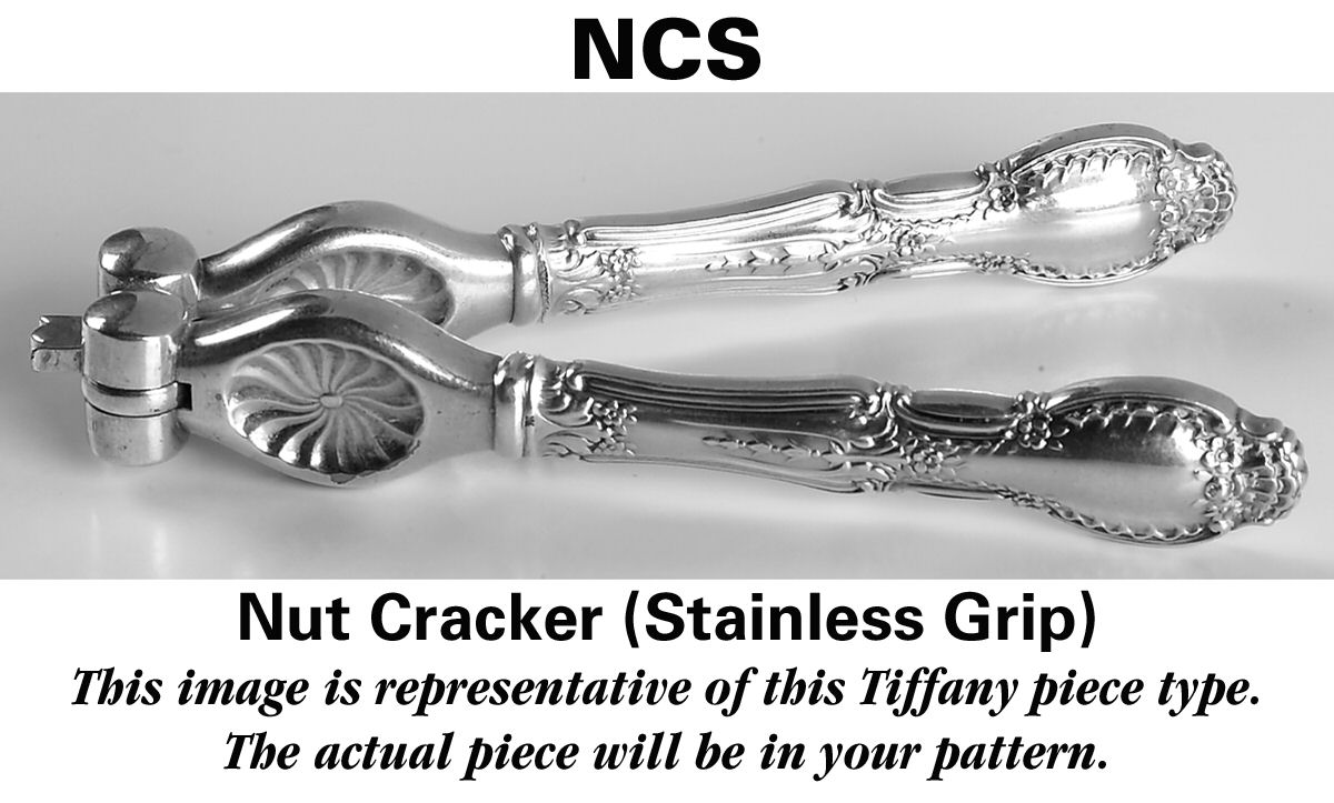 English King (Sterling, 1885, No Monograms) Stainless Grip Nut Cracker by Tiffany & CO SILVER-1