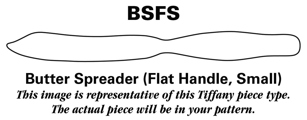 Chrysanthemum (Sterling, 1880) Small Flat Handled Butter Spreader by Tiffany & CO SILVER-1