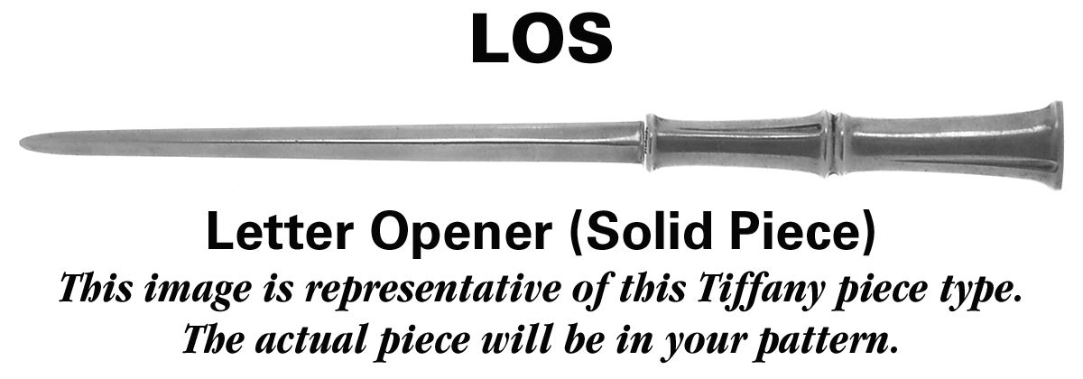 Japanese (Sterling, 1871, No Monograms) Letter Opener Solid Piece by Tiffany & CO SILVER-1