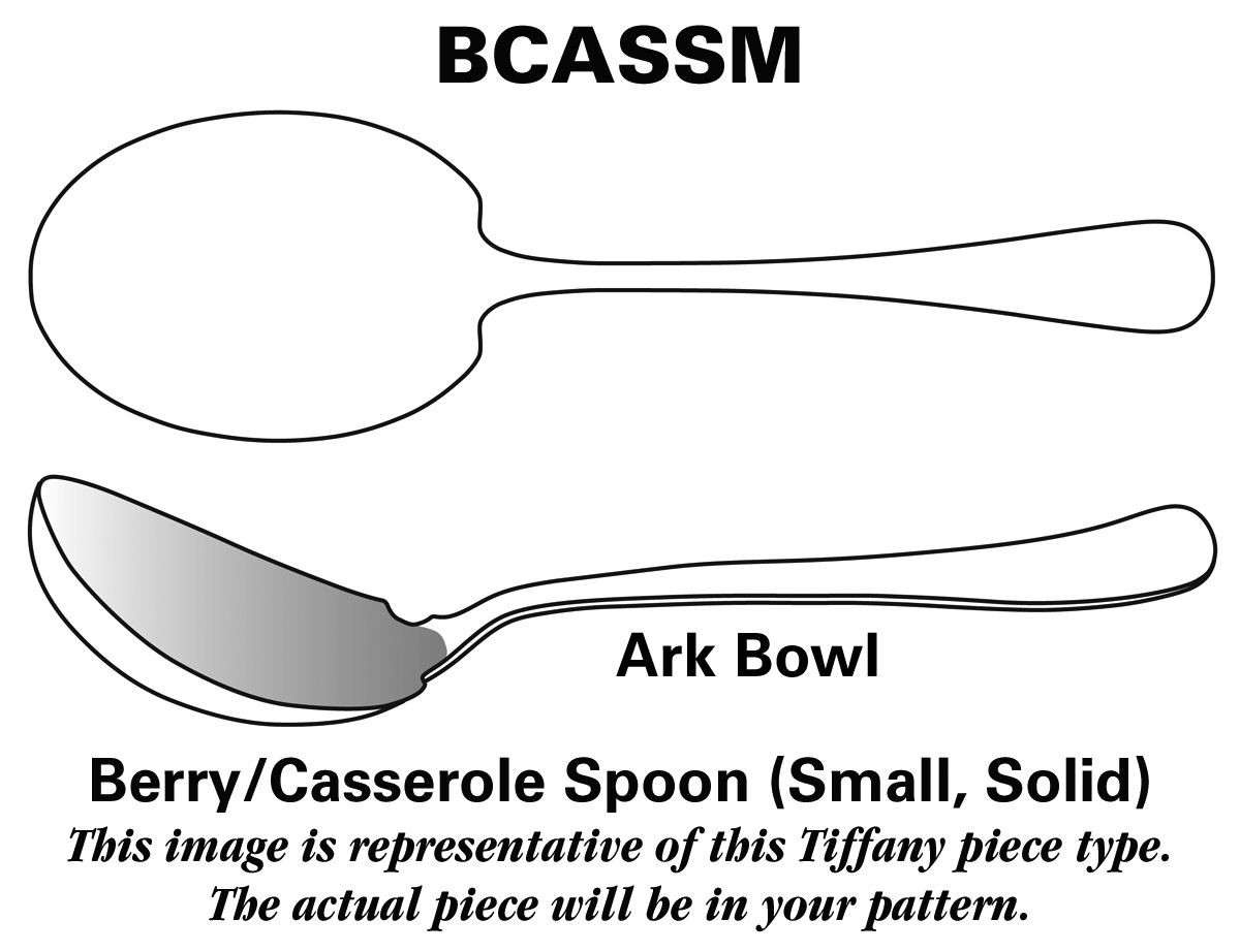 English King (Sterling, 1885, No Monograms) Small Solid Berry/Casserole Spoon by Tiffany & CO SILVER-1