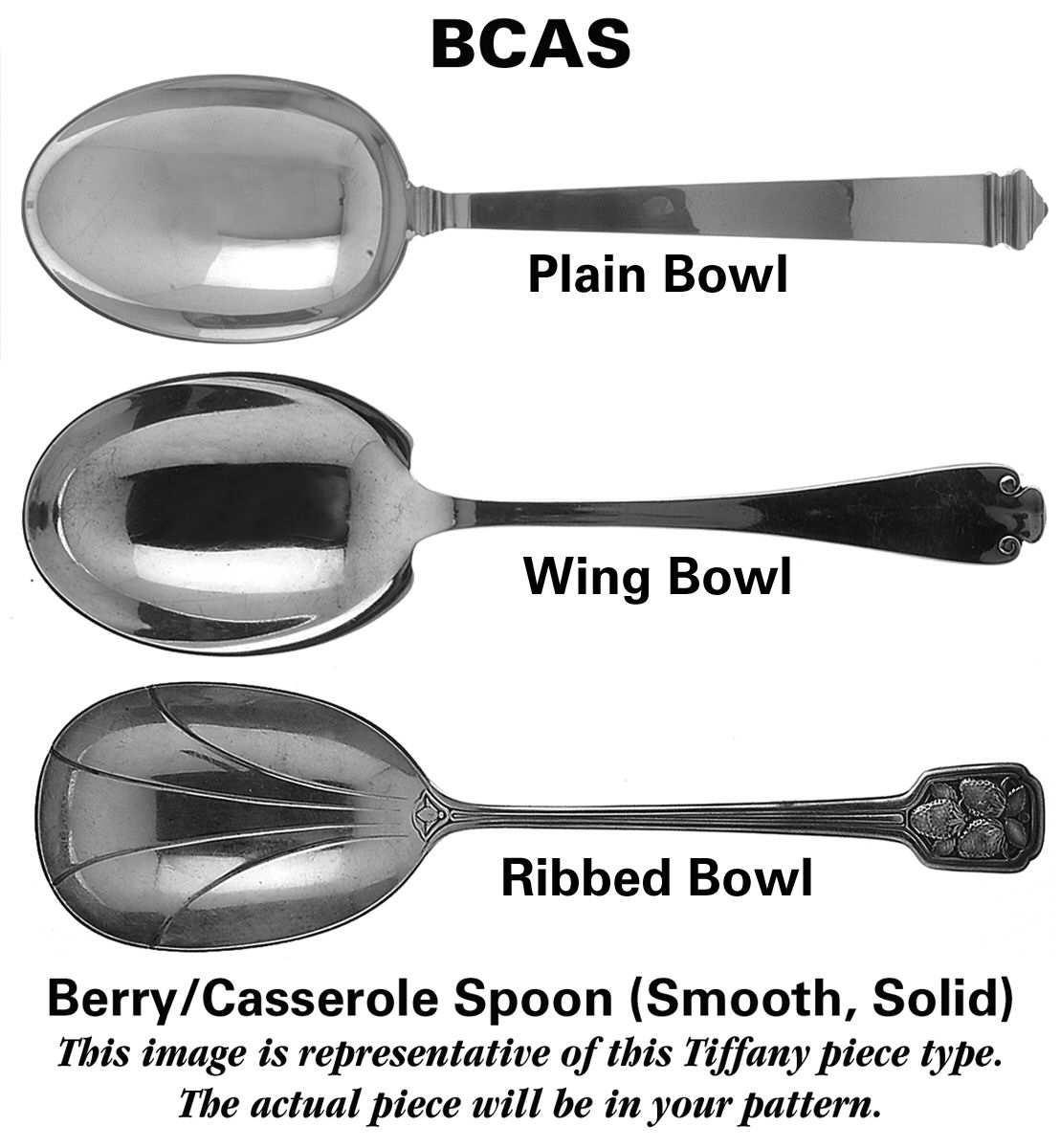 Audubon (Sterling, 1956) Solid Smooth Berry/Casserole Spoon by Tiffany & CO SILVER-1