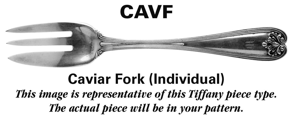 Japanese (Sterling, 1871, No Monograms) Individual Caviar Fork by Tiffany & CO SILVER-1
