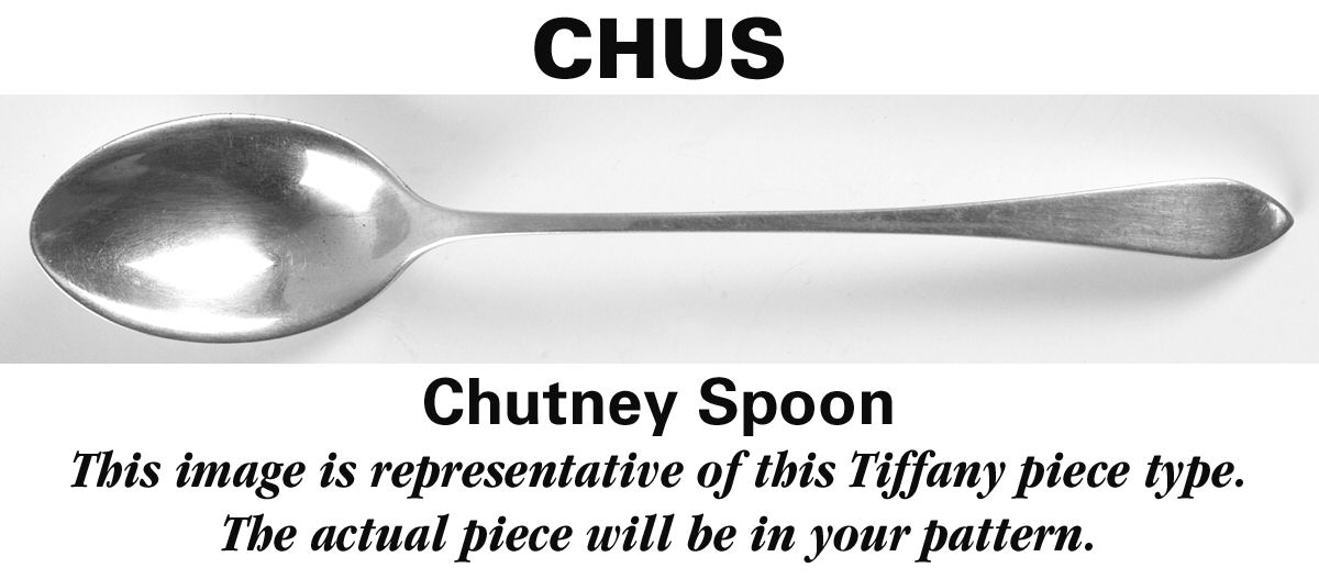 English King (Sterling, 1885, No Monograms) Chutney Spoon by Tiffany & CO SILVER-1