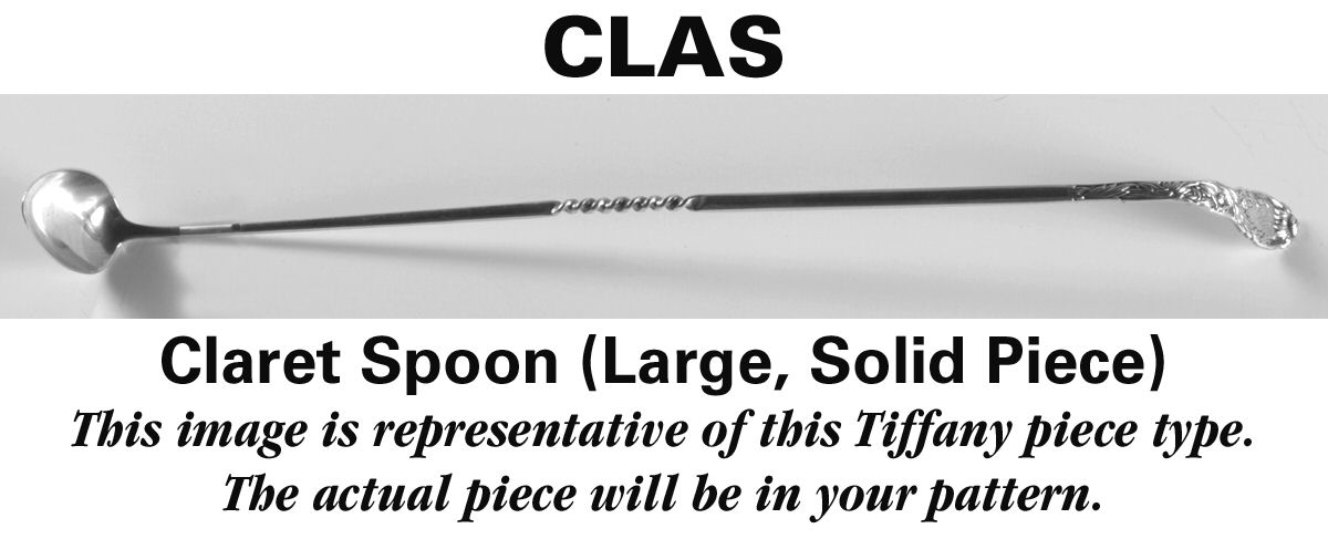 English King (Sterling, 1885, No Monograms) Large Claret Spoon, Solid Piece by Tiffany & CO SILVER-1