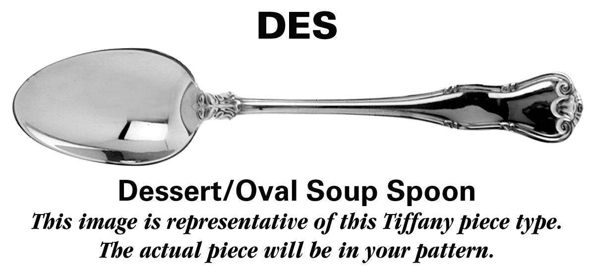 Flemish (Sterling, 1911, No Monograms) Dessert/Oval Soup Spoon by Tiffany & CO SILVER-1
