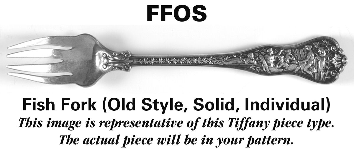 Palm (Sterling, 1871) Individual Old Style Solid Fish Fork by Tiffany & CO SILVER-1