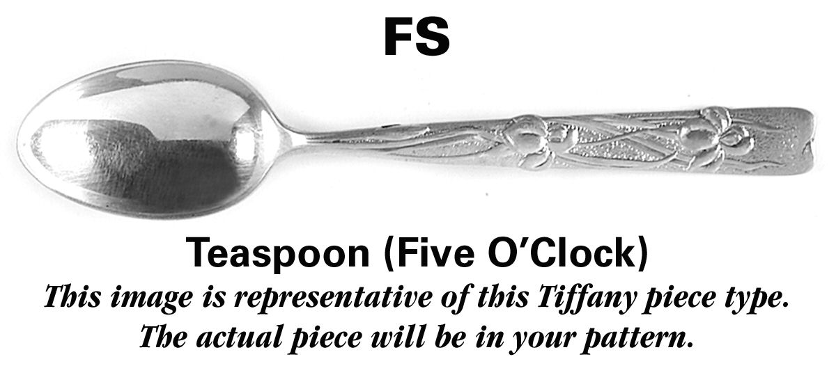 Shell & Thread (Sterling, 1905, No Monograms) Five O'Clock Teaspoon by Tiffany & CO SILVER-1