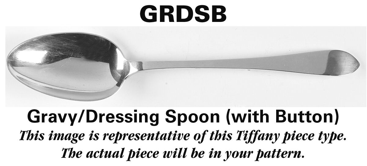 Harlequin (Sterling, 1956) Gravy/Dressing Spoon with Button by Tiffany & CO SILVER-1