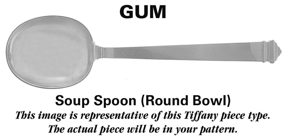 Japanese Gold (Strl, 1871, Gold Vermeil) Round Bowl Soup Spoon (Gumbo) by Tiffany & CO SILVER-1