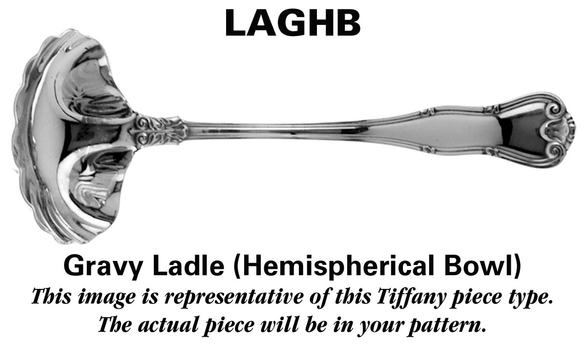 Flemish (Sterling, 1911, No Monograms) Gravy Ladle with Hemispherical Bowl by Tiffany & CO SILVER-1