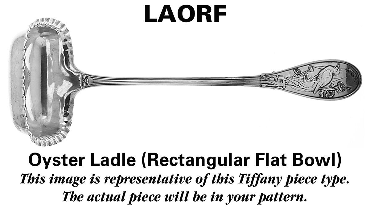 Japanese Gold (Strl, 1871, Gold Vermeil) Flat Rectangular Oyster Ladle by Tiffany & CO SILVER-1