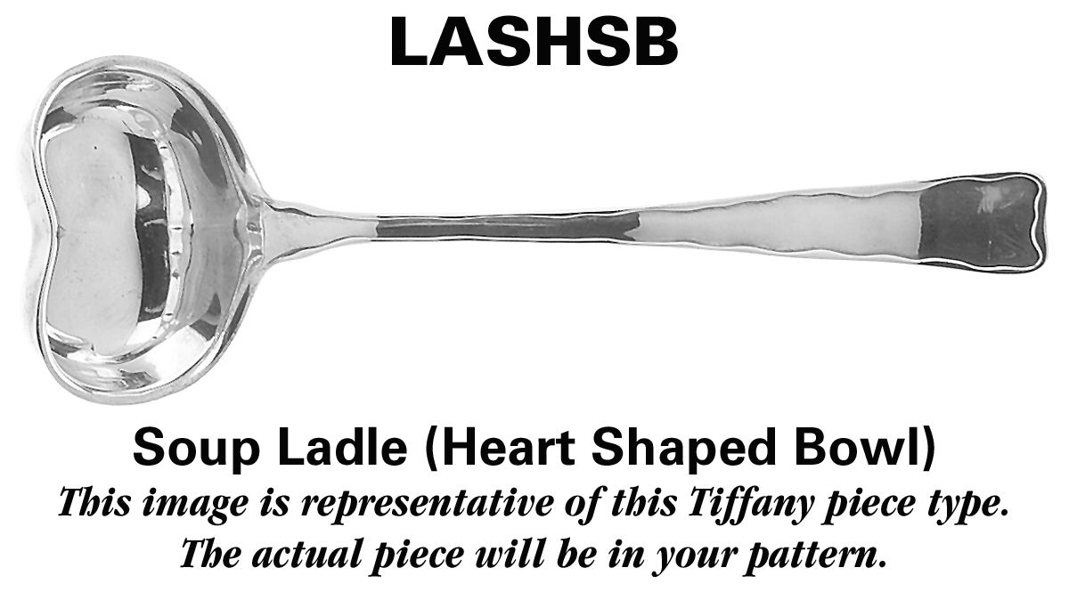 English King (Sterling, 1885, No Monograms) Soup Ladle with Heart Shape Bowl by Tiffany & CO SILVER-1