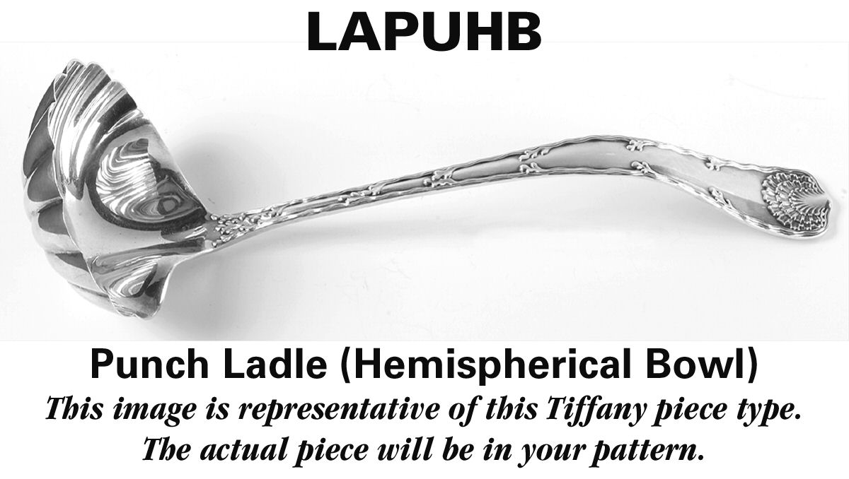 Flemish (Sterling, 1911, No Monograms) Punch Ladle with Hemispherical Bowl by Tiffany & CO SILVER-1